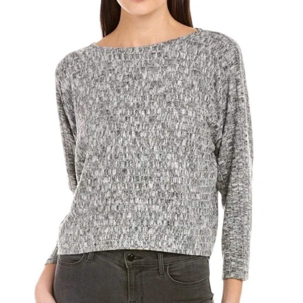 CALME BY JOHNNY WAS Dolman Sleeve Cozy Top in Gray, Size M - NWT ($138 Retail)